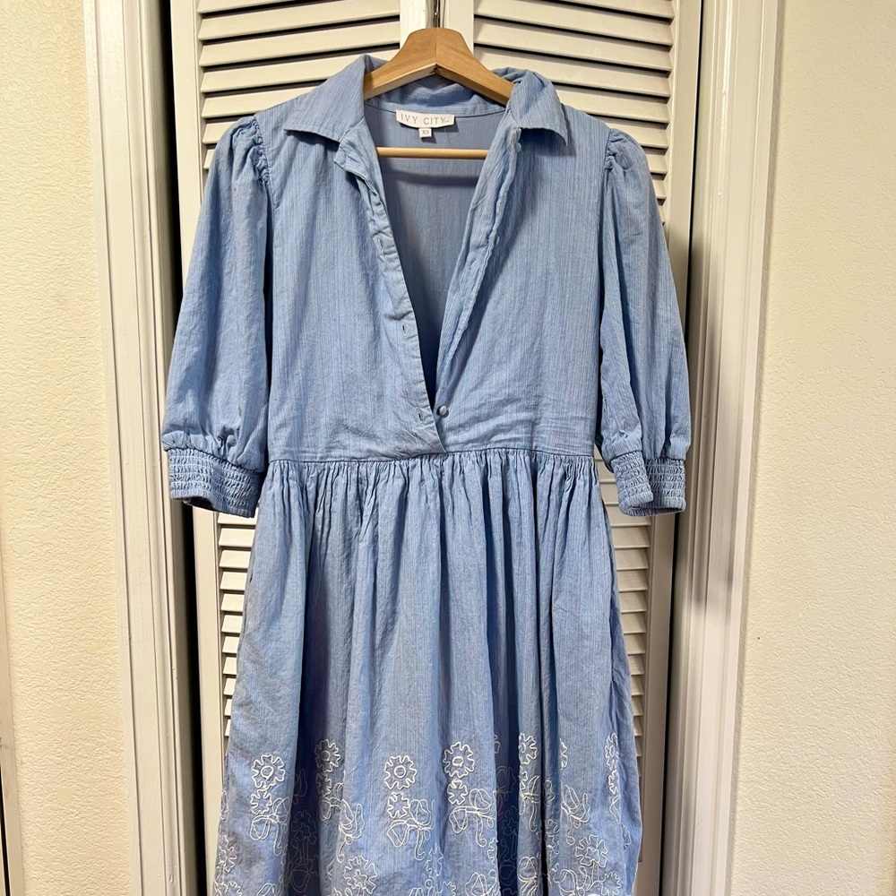 Beautiful Ivy City Co. 100% cotton dress lined - XS - Picture 2 of 7